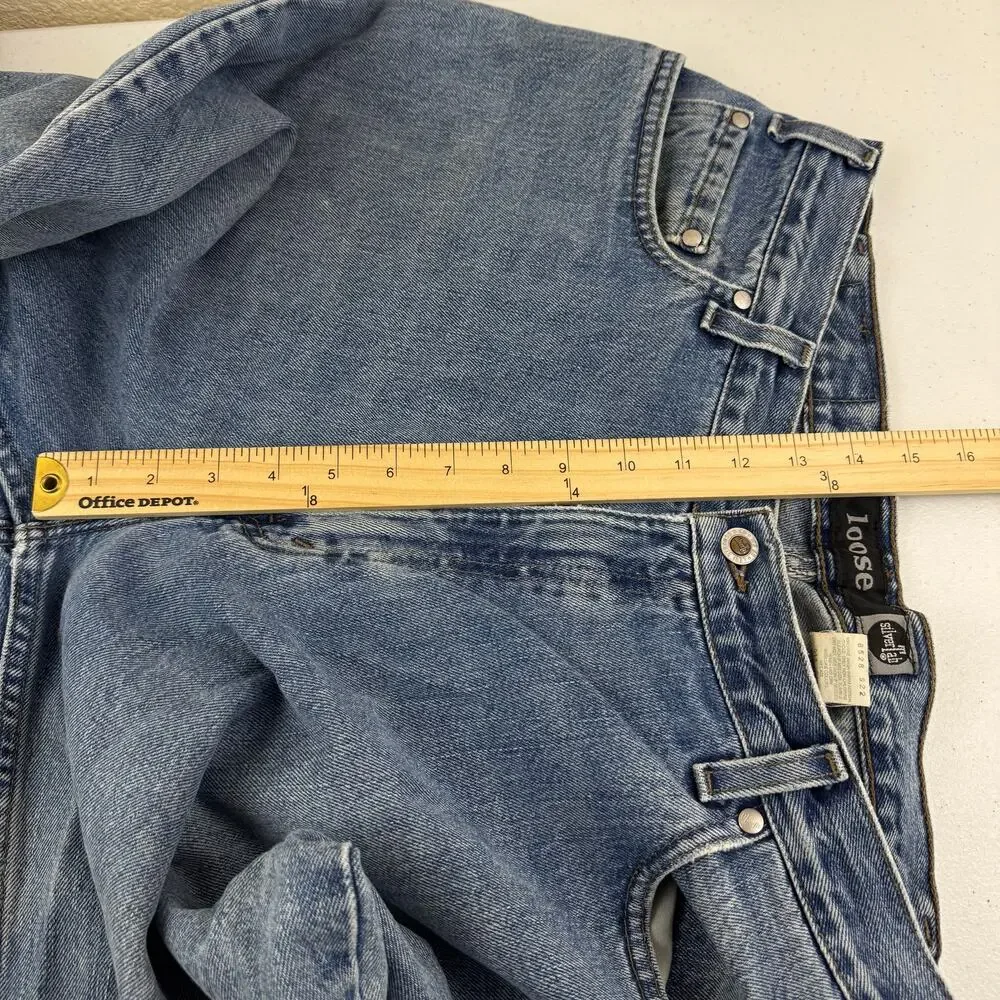 Vintage Levis SilverTab Jeans Mens 36x36 Blue Loose Baggy 90s Distressed USA